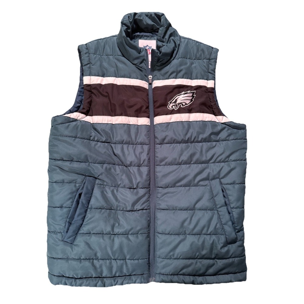 NFL Philadelphia Eagles puffer vest size S/CH, green black white